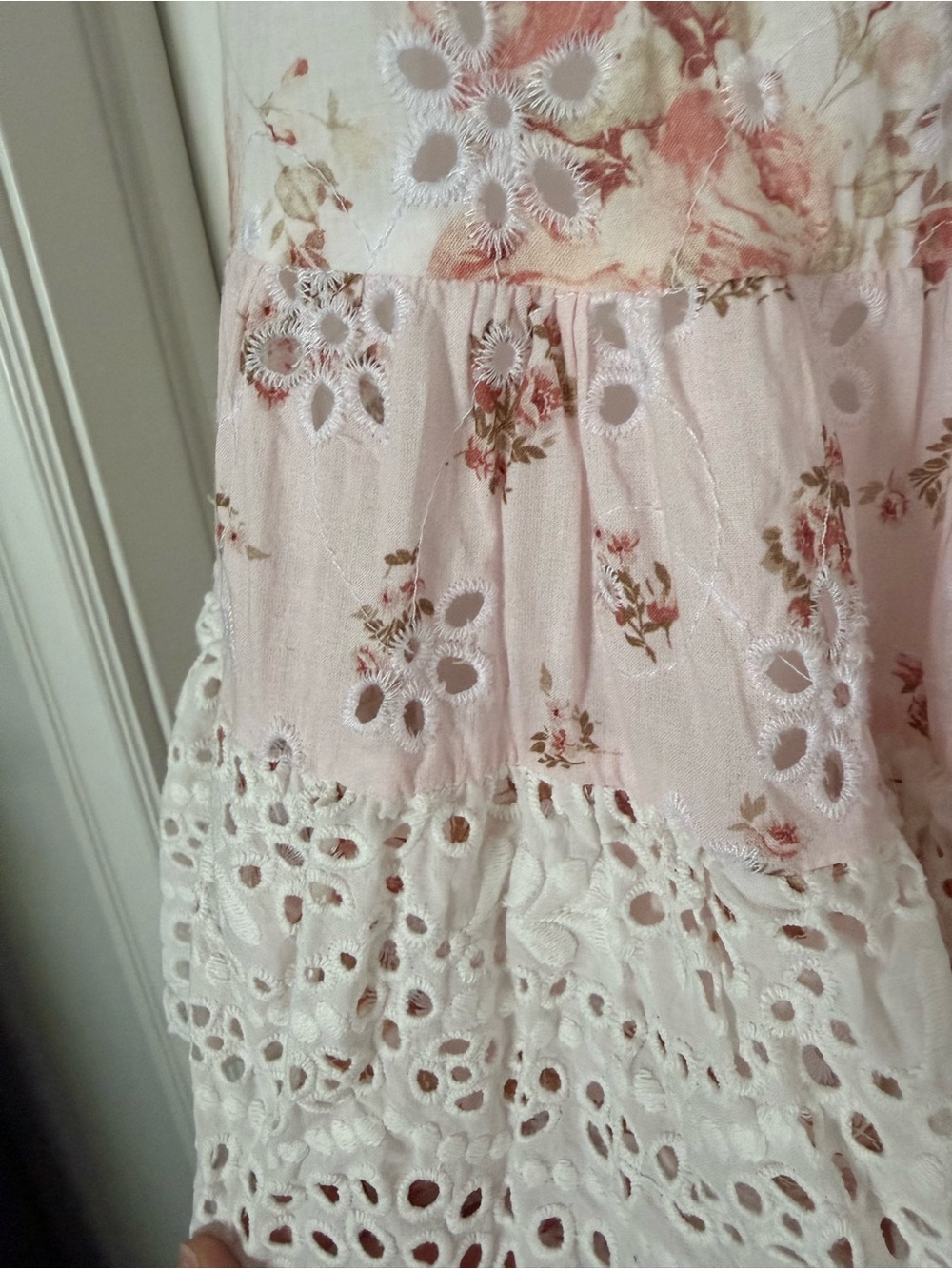 Altar'd State Pink and White Floral Maxi Dress - Picture 3 of 6
